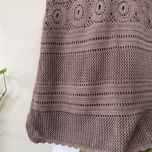 Athleta Brown Crochet Mini Dress - Picture 3 of 4
